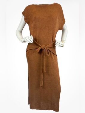 Anthropology MABLE knit wrap midi dress